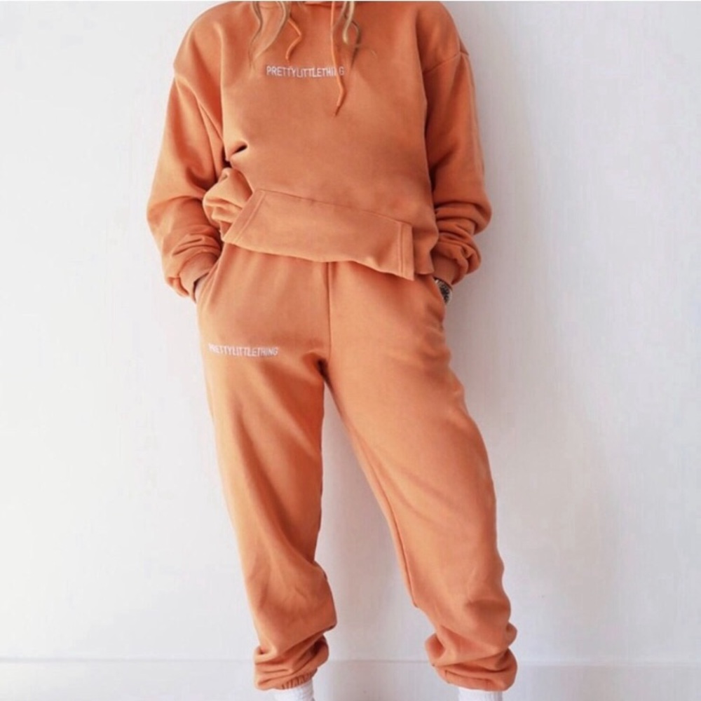 RARE prettylittlething embroidered tracksuit hoodie